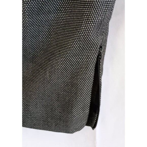 Worthington Black High Rise Split Hem Ankle Pants with Faux Leather Trim 18 - Picture 8 of 10